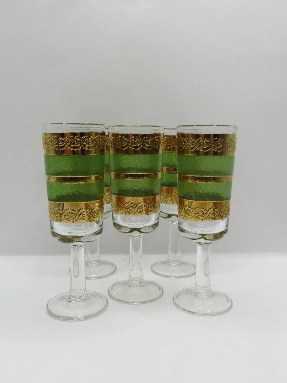 Five MCM Starlyte Cordial Glasses